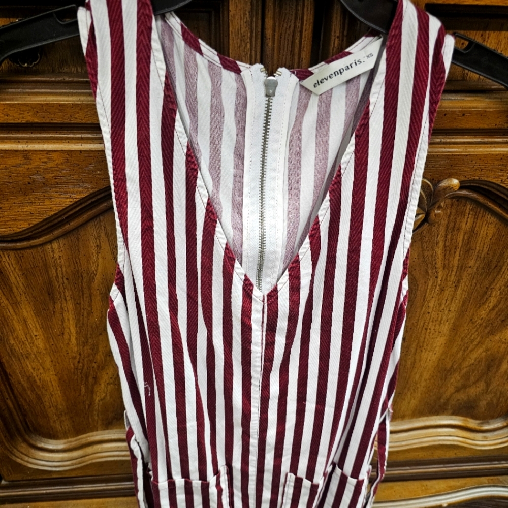 Red white eleven Paris jumper